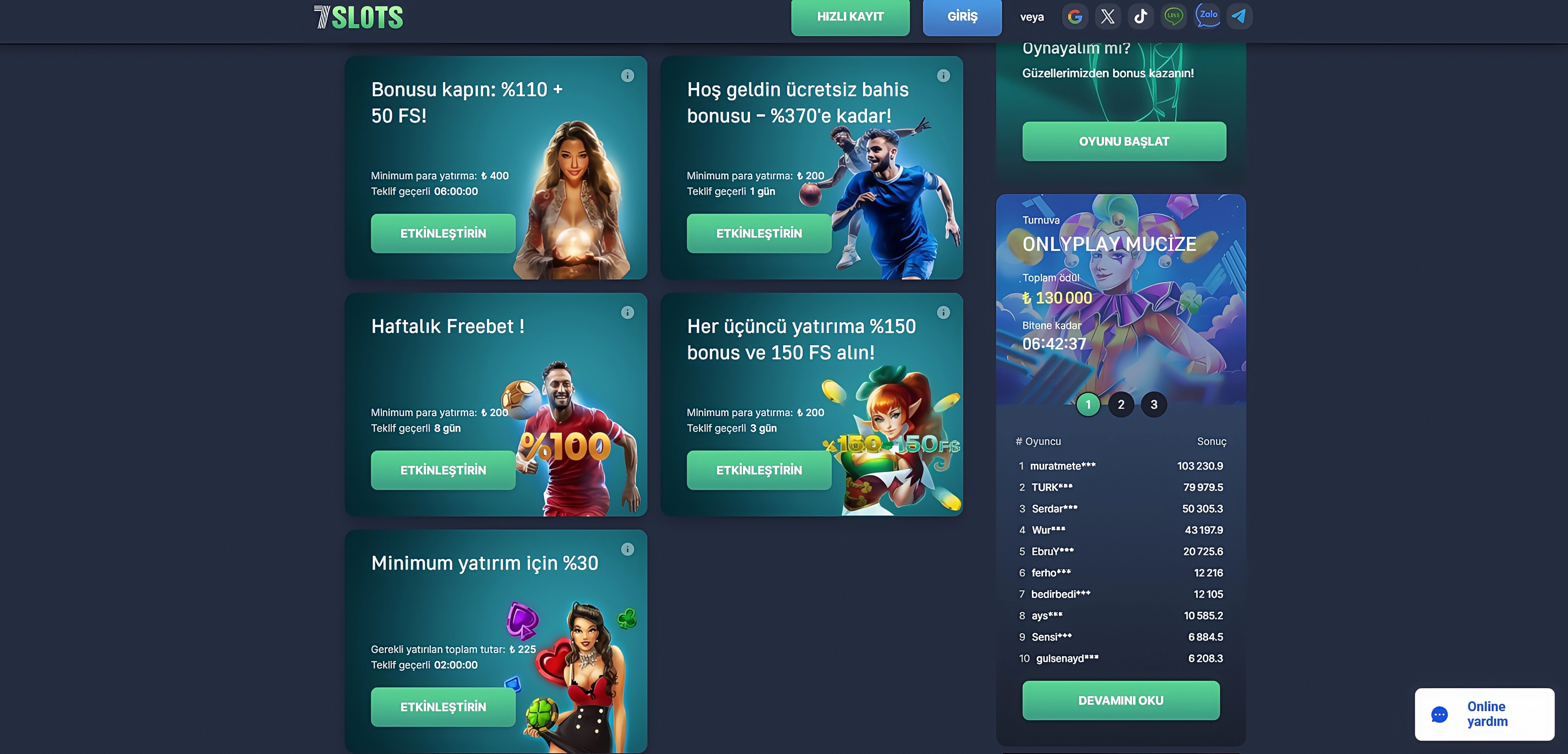 7Slots şikayet ve kullanıcı yorumları (2026)